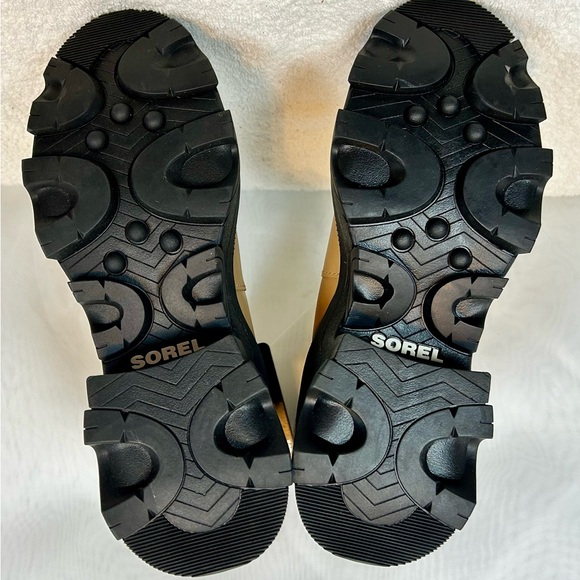 NEW SOREL Woman's Brex Waterproof Chelsea Boot TAN / BLACK Size 6 - Picture 8 of 14